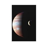 HOWDA Wandbild Poster für Wohnzimmer Jupiter Schöne Astronomie Leinwand Poster Schlafzimmer Dekor Sport Landschaft Büro Zimmer Dekor Geschenk Leinwand Poster Wand Bilder Dekor (30x45cm Kein Rahmen)