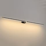 Spiegelleuchte LED-Kosmetikspiegelleuchte 38,6 Zoll lineare Wandleuchte Beleuchtung über Spiegelschrank, 18 W Make-up-Spiegel-Vorderlampe Bad-Schminktischbeleuchtung für Ankleidezimmer Wand-Nachttisc