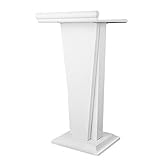 Rednerpult Stehpult Podium Rednerpult-Podium, Modernes Begrüßungstisch-Podium für Vorträge, Präsentationen, Restaurants und Hochzeiten, gebogener Klassenzimmer-Präsentationsständer aus Metall ( Color