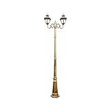 Straßenlaternen für den Außenbereich, wasserdicht, hohe Mastleuchte, europäische Retro-Rasenlampe, Garten-Gang-Säulenleuchte, Villa-Innenhof-Leuchte, Gemeinschaft, Aluminium-Metall-Glas-Säulen-Pfoste