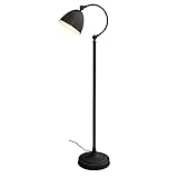 Loberon® Stehlampe Emina, Eisen, H/B/T ca. 127/32/26 cm, schwarz