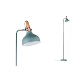 Paulmann 79654 Neordic Stehleuchte Juna max. 1x20W Stehlampe für E14 Lampen Standleuchte Softgrün/Kupfer/Holz Fluter 230V ohne Leuchtmittel