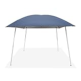 YOONZEE Pop-Up-Pavillon, 3 x 3 m, mit Fiberglas-Stangendach, wasserdicht, leicht und tragbar (blau)