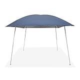 YOONZEE Pop-Up-Pavillon, 3 x 3 m, mit Fiberglas-Stangendach, wasserdicht, leicht und tragbar (blau)