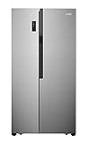 Gorenje NRS 918 EMX/Side by Side Kühl-Gefrierkombination /NoFrostPlus/Inverter-Kompressor /178,6 cm/185 l Gefrierteil/ 334 l Kühlteil/ 309 kWh Jahr, Edelstahl- Look , 91 cm Breite [Energieklasse E]