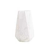20cm Weiß Marmor Vase Keramik Vasen Blumenvase Deko Dekoration