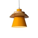 Industrielle Pendelleuchte Mit Holz Hängelampe Im Nordischen Stil In Rosa Minimalistische Macaron-Hängeleuchte Moderner E27-Deckenleuchter-Kronleuchter Für Kücheninsel,Hotel,Lager,Arbeitszimmer TAYOMA