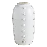 47th & Main Terrakotta-Vase für Hobnails, 20,3 cm hoch, Weiß