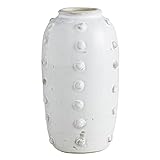 47th & Main Terrakotta-Vase für Hobnails, 20,3 cm hoch, Weiß