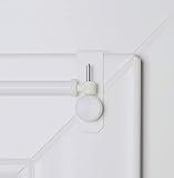 Dekondo Gardinenstange 'Creativ' ausziehbar 80-120cm Weiß - 1 Paar Klemmträger für Fensterdicke 15-20mm (Befestigung oben oder seitlich möglich)
