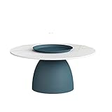 FIONEL Beistelltisch Tee Tisch Kreativer Couchtisch Modern Kleinwohnung Wohnzimmer Sofa-Tabelle Ins Stil Einfacher Kleiner runder Tisch Kaffeetisch Kleiner Sofatisch (Color : Blauw, Size : L)