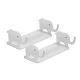 Schnefie Multifunktionales Elefantenform Aufbewahrungsregal Hängend Wandboard Regalbrett im Elefanten-Design, Bücherregal, Schweberegale Wandregale für Schlafzimmer, Wohnzimmer, Badezimmer (Grau)