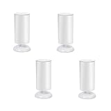 SetSailW 4X Furniture Legs Adjustable Tischbeine Esstisch Edelstahl Möbelfüße Edelstahl Möbelfuß Stützfuß Verstellbar für Küche,white-20CM(7.9IN)