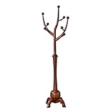 Kleiderständer Garderobenständer Garderobenständer Aus Holz Mit 8 Haken Garderobenständer Im Eingangsbereich Einfache Montage Für Mäntel Und Hüte Kleiderablage Gaderobenstaender ( Color : B , Size : 1