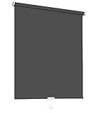 Springrollo Mittelzugrollo Schnapprollo Fenster Rollo Vorhang 16 Farben Breite 62-242 cm Höhe 160 und 230 cm blickdicht lichtdurchlässig Sonnenschutz Sichtschutz Blendschutz (122 x 160 cm Anthrazit)