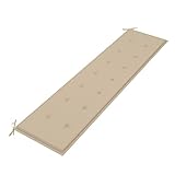 WIFESE Gartenbank-Auflage Beige 200x50x3 cm Sitzkissen Bank Bankauflage Kissen Outdoor Bierbankauflagen Sitzpolster Bank Sitzauflagen FüR BäNke Bankkissen Eckbank Auflagen