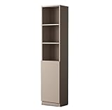 Kombiniertes Bücherregal mit Tür, staubdichte schmale Vitrine, Schließfach-Bücherregal for Wohnzimmer YIJIAN (Farbe : 30x40x180cm Wooden Door)