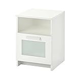 MOBAAK Nachttisch Nachttische Nachttisch Hölzerner Nachttisch mit Schubladen und offener Regal Side Table/End-Tische/Schlafzimmertisch for Wohnzimmer, Schlafzimmer Nachtkästchen