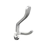 Wandgarderobe Haushaltsraum Aluminiumhaken Wandbehang Tür Kleidertasche Schlüssel Huthaken Badezimmer Handtuchhaken Bohrhaken Garderobe (Farbe: Schwarz) (Silber)