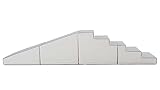 IGLU 4 Rutsche Set XXL Softbausteine Schaumstoffbausteine Riesenbausteine - weiß grau