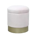 Kreative Persönlichkeit Fußschemel Schminkhocker Ottomane Fußstütze Weiß Spielzeugkiste Gepolstert Wechselschuhe Gepolstert (Color:#2)