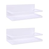 CJCY Magnetische Ablage für den Kühlschrank, magnetisches Gewürzregal, Gewürzkorb, Küchen-Organizer (Weiß, 2-teilig)