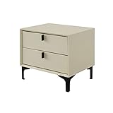 GRFIT Nachttisch Holzbettkabinett Lagerschrank Modern Minimalist Wohnzimmer Schlafzimmer Nachttisch Aufbewahrungsschublade Kleines Kabinett Nachtschrank Nachtkommode (Color : A)