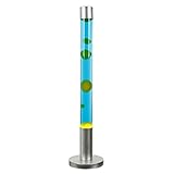 Licht-Erlebnisse XXL Lavalampe Alan 76 cm hoch Flüssigkeit blau Wachs grün Lavalampen Lavaleuchte Magma