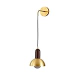 JMWYH LED-Innenwandleuchte, 7 W, 3000 K, warmweiß, Messing, Wandleuchte, kreative moderne dekorative Wandleuchte, für Wohnzimmer, Schlafzimmer, Flur, Flur