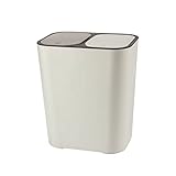 Mülleimer Kosmetikeimer Küchenmüll kann doppelt abdecken Müll können Klassifizierung Abfallbehälter for Badezimmer Küchenmüll Sammlung Box verweigern Treteimer Bad Mülleimer Abfalleimer ( Color : Bei