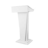 RENLXFI Rednerpult Stehpult Podium Lehrer Redner Vortrag, freistehende hohe Rednerpult Podium Stand für Kirche Outdoor Kanzel Schule Büro Sitzungen