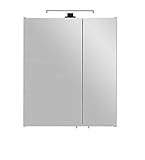 Pelipal Quickset 374 Spiegelschrank 76-I, Holzwerkstoff, Eiche Ribbeck quer NB, 70x60x20 cm