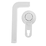 TEMKIN Rack unter der Halterung, Handtuchhalter mit Bohrer, Saughalter: Spender, Wandhalterung, offener Locher, schwarzes Zubehör, kostenloser runder Halter, Kunststofftapete, x x cm, Toilette for Abn