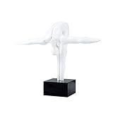 SDBRKYH Abstrakte Kunst Skulptur, Taucher Athlet Statue Modell Harz Handwerk Familienzimmer Bücherschrank Desktop Display Dekoration Kollektion Kunstgeschenke