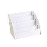 Ciieeo Desktop-Make-Up-Organizer Desktop-Kosmetiketui Tisch-Kosmetik-Organizer Augenbrauenstift-Ornamente Make-Up-Box Büro Weißer Desktop-Kosmetikbox Bürozubehörhalter