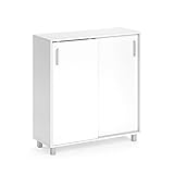 Vicco Schuhschrank Schuhregal Kommode Viva weiß Schiebetüren Organizer für Flur