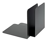 5 Paar Alco-Albert 4302-11 Buchstützen aus Metall, 125 x 140 x 140 mm, schwarz (5x2)