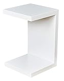 levandeo Beistelltisch Coco Weiß 32x32cm Höhe 50cm Keine Montage fest verleimt Holz Couchtisch Tisch Sofatisch