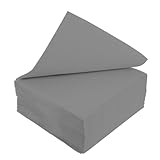 STAUBPIRAT 50 Servietten grau - 20cm x 20cm – (40x40 cm) Premium Airlaid Servietten