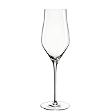 Leonardo Brunelli Sekt-Glas 1 Stück, spülmaschinenfester Prosecco-Kelch, Champagner-Glas mit gezogenem Stiel, Schaum-Wein Glas, 340 ml, 066408