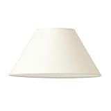 Lampenschirm rund - Creme von Varia Living | Ersatzschirm für Tischleuchte - Stehlampe -Tischlampe | konische Form | Vintage - Modern – Industrial - Klassisch (creme | Ø 50 cm | Höhe 20 cm)