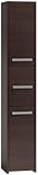3E 3xE living.com Moderner Badezimmerschrank in 5 Farben - vielseitig und einfach Montage. Farbe: Wenge, Badezimmer Regal, Bad Möbel, Badschrank, Badezimmer Hochschrank