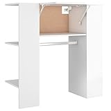 Susany Flurschrank Garderobenschrank Badezimmerschrank Beistellschrank für Flur Wohnzimmer Schlafzimmer Hochschrank Schrank Badschrank 97,5 x 37 x 99 cm (B x T x H),Holzwerkstoff