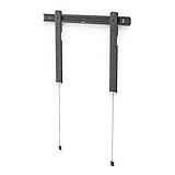 Hama Ultra-Slim TV Wandhalterung starr für 37–90 Zoll bis 80kg (ultra-flacher Fernseher-Halter höhenverstellbar, nur 14mm Wandabstand, feste Universal TV-Halterung flach VESA 50x50–600x400) anthrazit