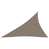 Home Furniture Sonnensegel Oxford Stoff dreieckig 3x4x5m taupe