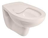 Calmwaters® Spülrandloses Hänge-WC in Pergamon, Wand-WC mit Abgang waagerecht, Tiefspül-WC ohne Spülrand, Tiefspüler wandhängend, Wandtoilette aus Sanitärkeramik, 08AB6147