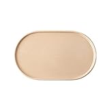 Tablett für Frühstück Keramikfach Oval Tablett servierende Tablett Perfekt for Arbeitsplatte Kaffeespieler Wohnzimmer Badezimmer Schlafzimmer Tablett Serviertablett (Color : A)