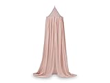 Jollein Baldachin Vintage Pale Pink - Höhe 245 cm - Betthimmel Babybett Kinderzimmer - Rosa, Altrosa