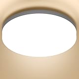 MGEELED Deckenlampe LED Deckenleuchte 36W, 4000K, 4300LM Neutralweiß Rund Badezimmer Lampe IP44 Wasserfest Modern Panel Lampe für Küche Wohnzimmer Kellerlampe Schlafzimmer Flur, Ø23CM