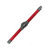 Staubsauger-Klappstange, kompatibel mit Dyson V7, V8, V10, V11, Ersatz, faltbares Verlängerungsrohr aus Aluminium, Flexibles, biegbares Vakuumrohr (Color : Red)